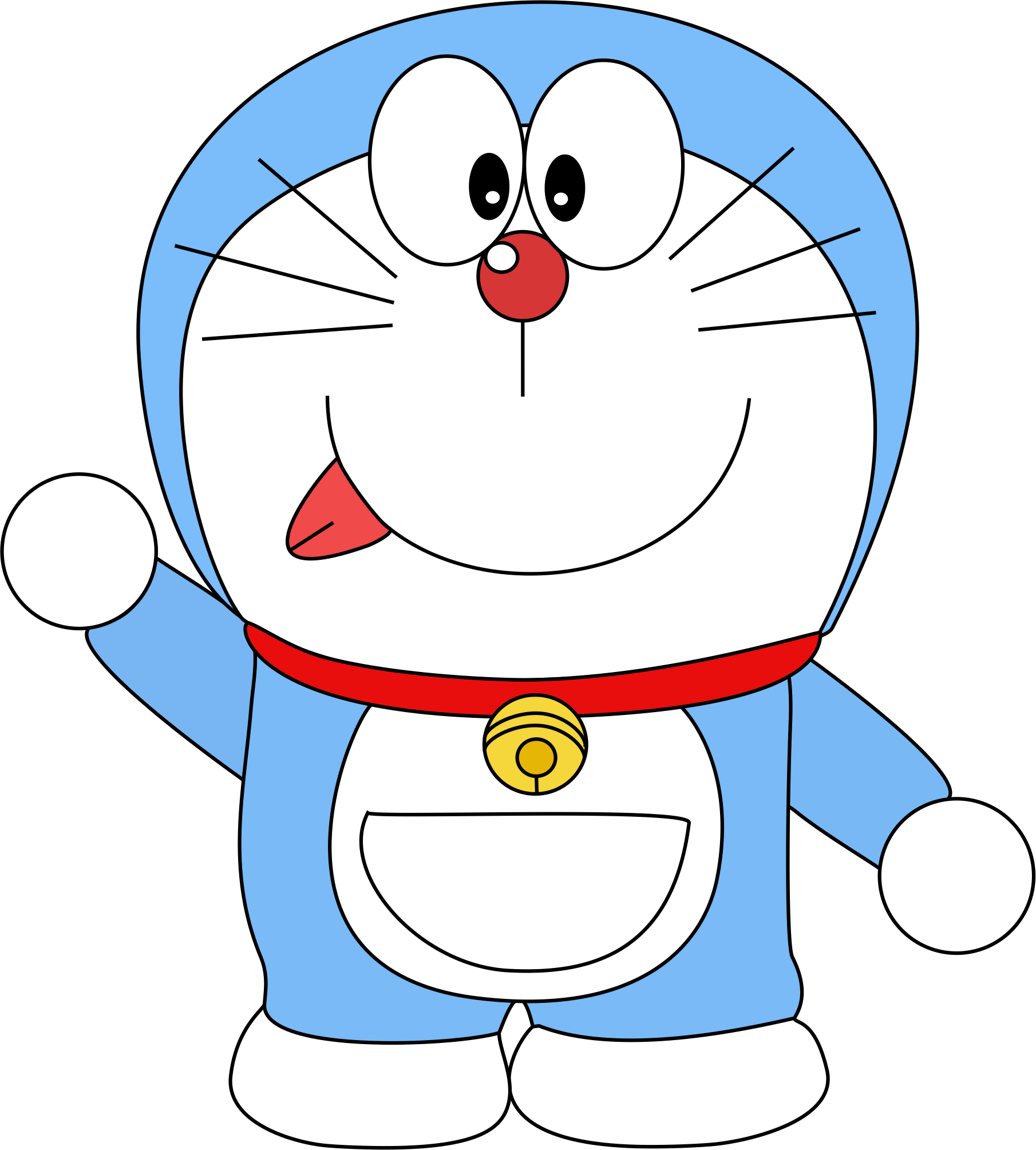Doraemon - Cartoon (1810x2009), Png Download