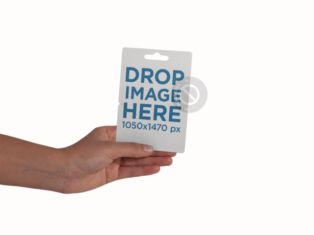 Gift Card Template Held By A Tattooed Girl Hand Against - Onu Mulheres (640x480), Png Download