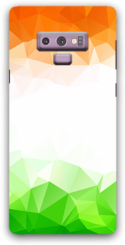 Triangle Geometrical With Indian Tricolor Samsung Note - Smartphone (600x600), Png Download