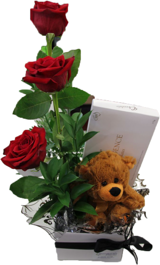 A-teddy And I Love You - Garden Roses (1050x1200), Png Download