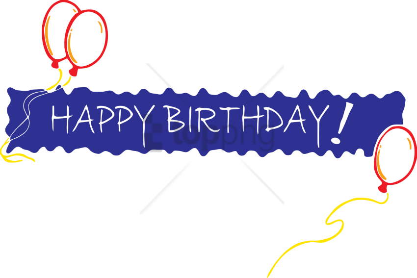 Free Png Happy Birthday In One Line Png Image With - Happy Birthday In One Line (850x567), Png Download