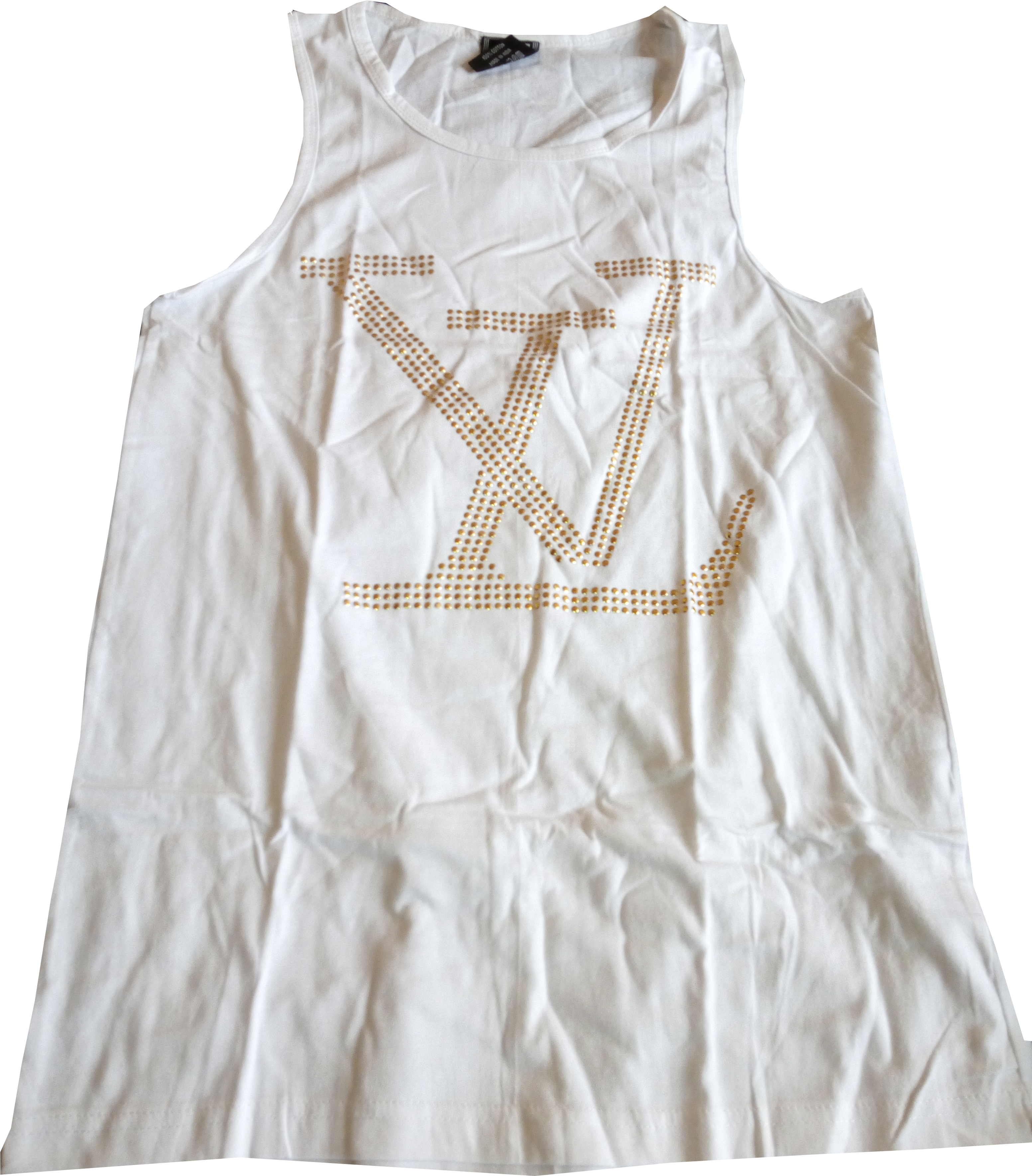 Armless Louis Vuitton Shirt White - Day Dress (3120x4160), Png Download