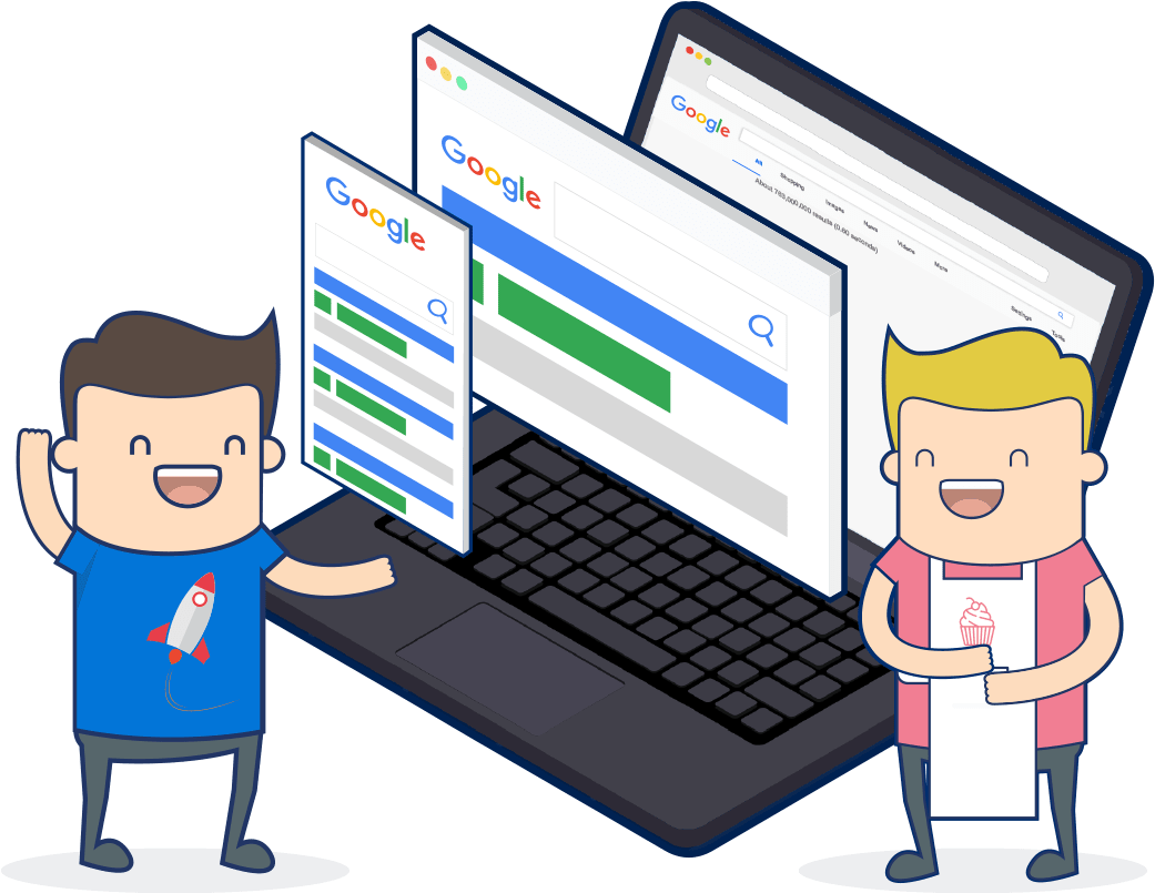 Everything You Need For A Successful Online Presence - Cartoon (1260x975), Png Download