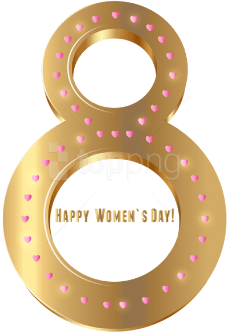 Free Png Download Women's Day Gold Transparent Png - 8 March Png Gold (480x696), Png Download