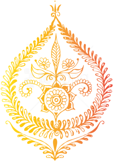 Free Png India Decoration Free Png Images Transparent - ลาย อินเดีย Png (480x683), Png Download