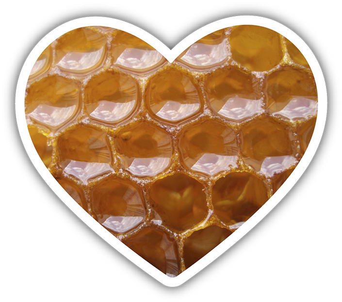 Honeycomb Heart Sticker - Heart (720x720), Png Download
