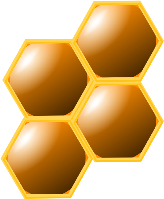 Honeycomb - Cliparts Of Bee Hives Png (566x800), Png Download