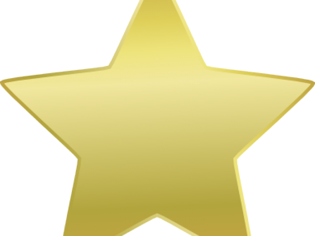 Gold Star Clipart - Gold Star Clipart Png (640x480), Png Download