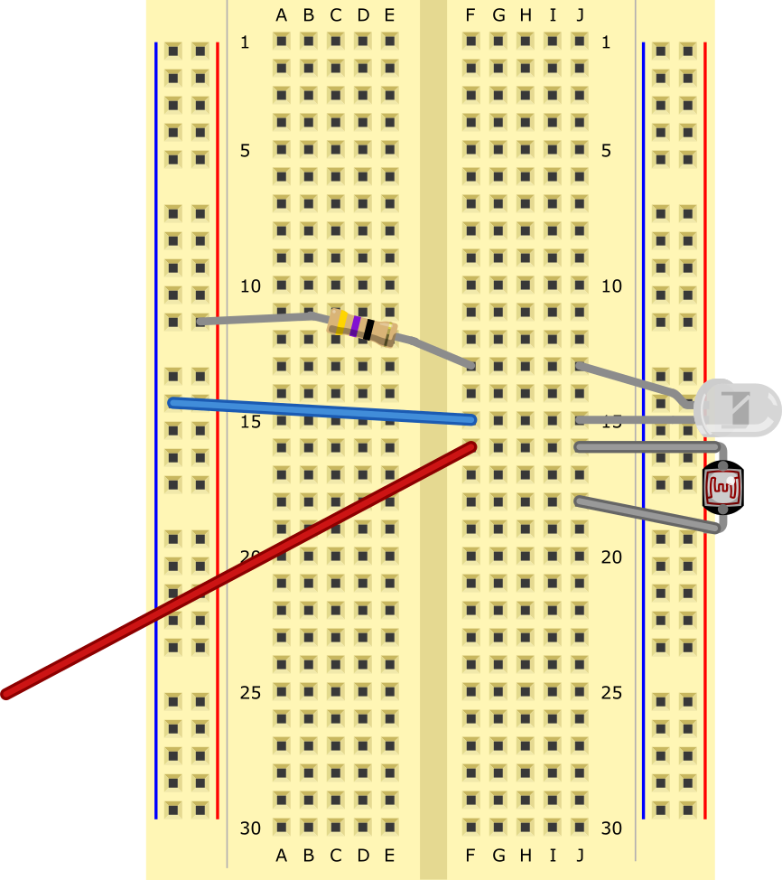 Blank Breadboard - Electrical Polarity (866x974), Png Download