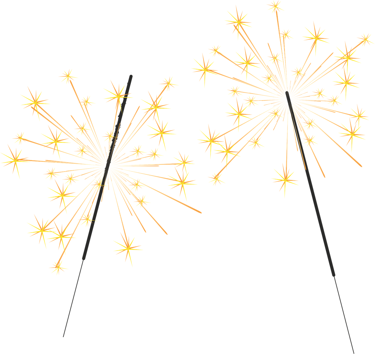 Sparklers, Fire, Spray, Festive, Festival, Radio, Light - Fire (1280x1207), Png Download