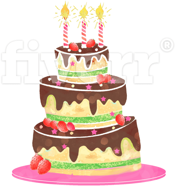 Birthday Cake (1200x840), Png Download