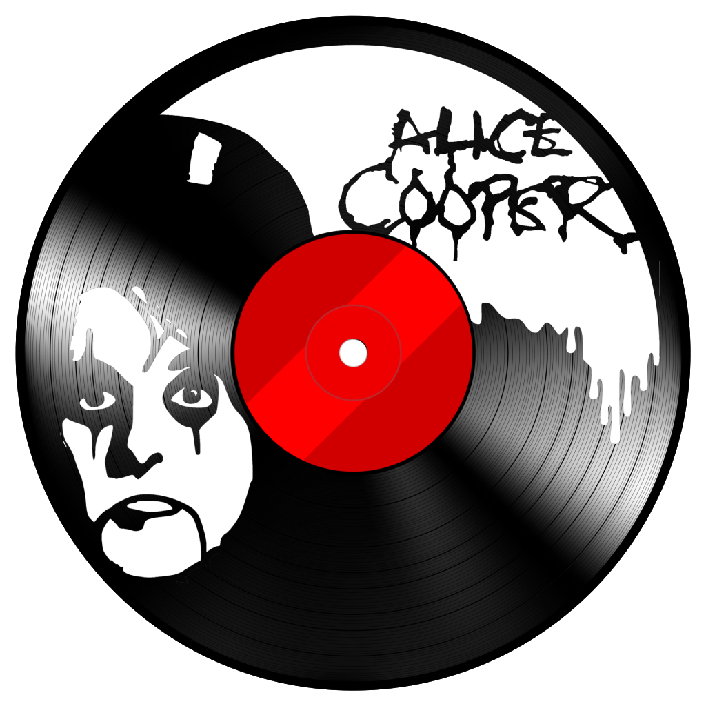 I Turn Colorful Old Vinyl Records From Local Opshops - Alice Cooper (1024x1024), Png Download