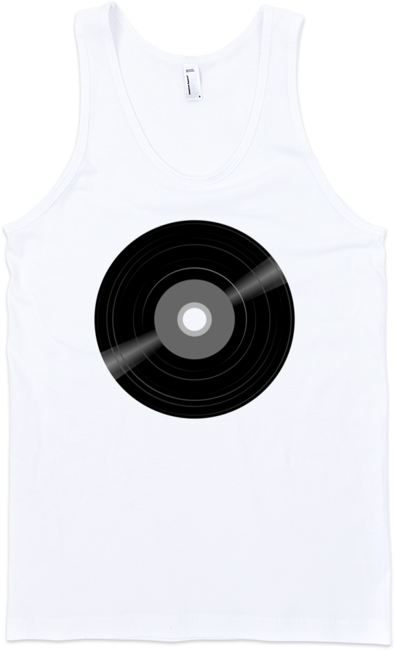 Vinyl Record Fine Jersey Tank Top Unisex By - Girl Shirt Transparent Background (1000x1000), Png Download