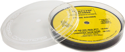 Vintage Vinyl Record Coasters - Drink Coaster (450x450), Png Download