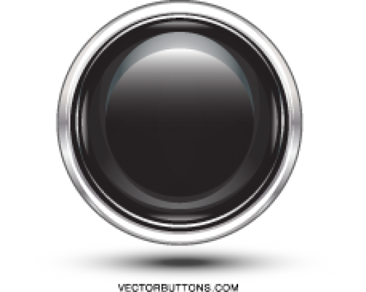 Free Platinum Black Circle Button - Black Metallic Button Png (518x413), Png Download