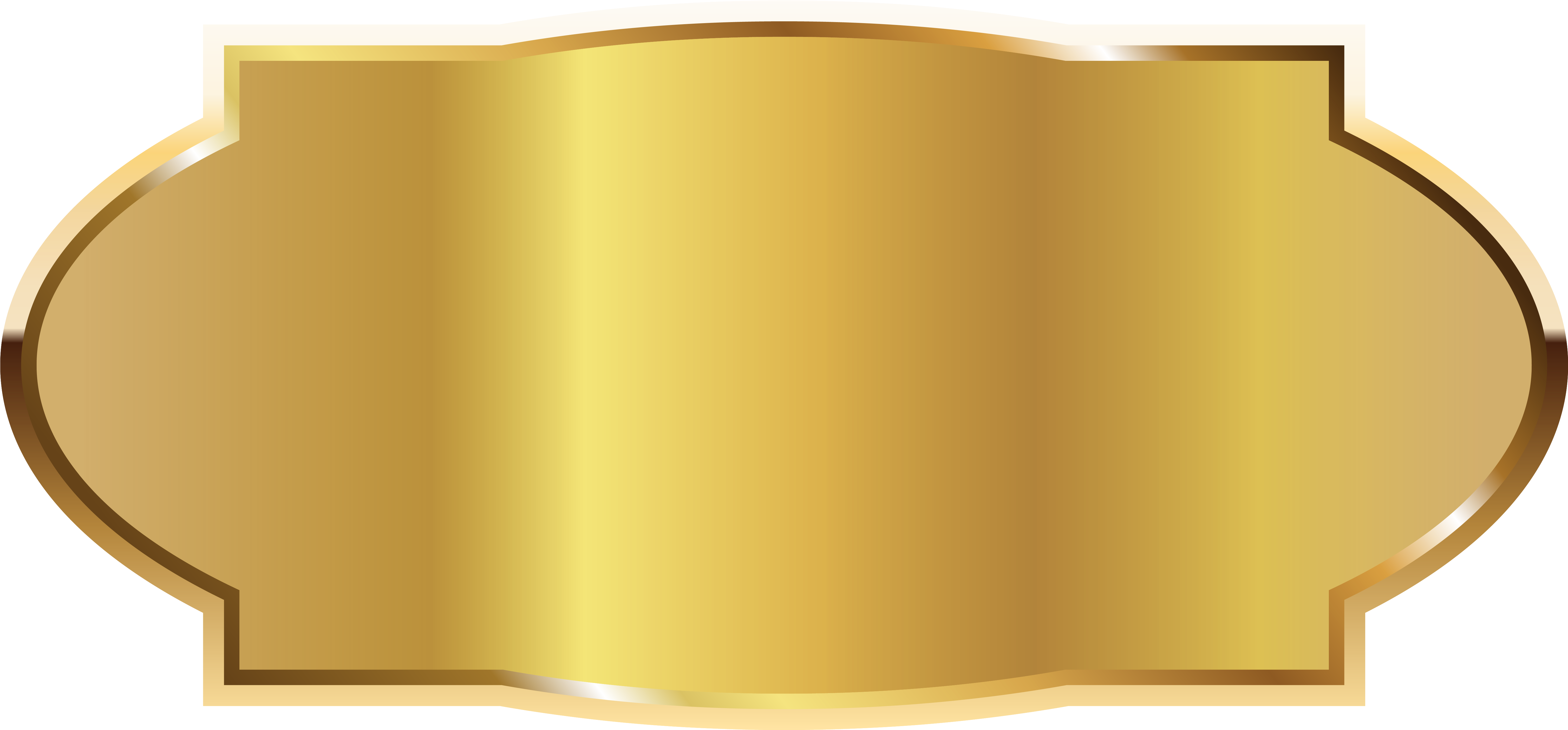 Golden Label Png (6181x2881), Png Download