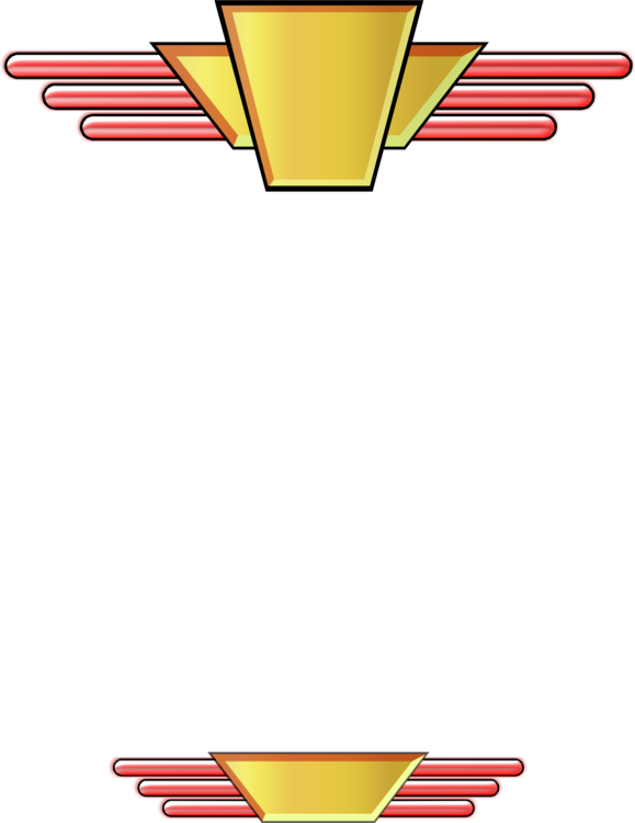Art Deco Borders Art Nouveau Op Art - Art Deco Borders Png Clip Art (579x750), Png Download