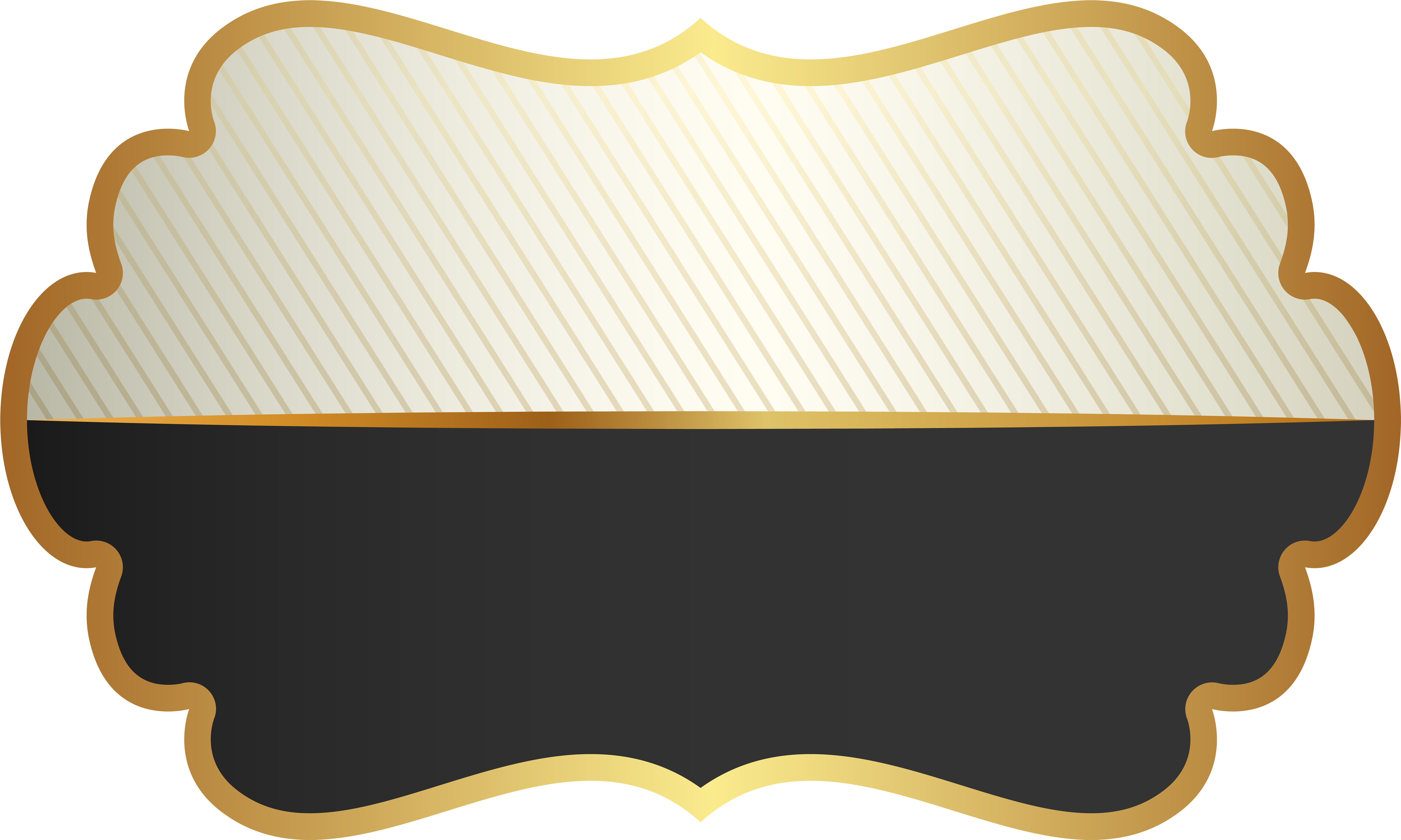 Label Template Black Clip Art Png Image - Clip Art (600x364), Png Download