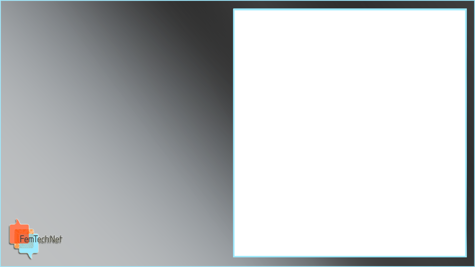 Femtechnet Gray Letter Box Frame 1080p - Video Frame Template Png (1920x1080), Png Download