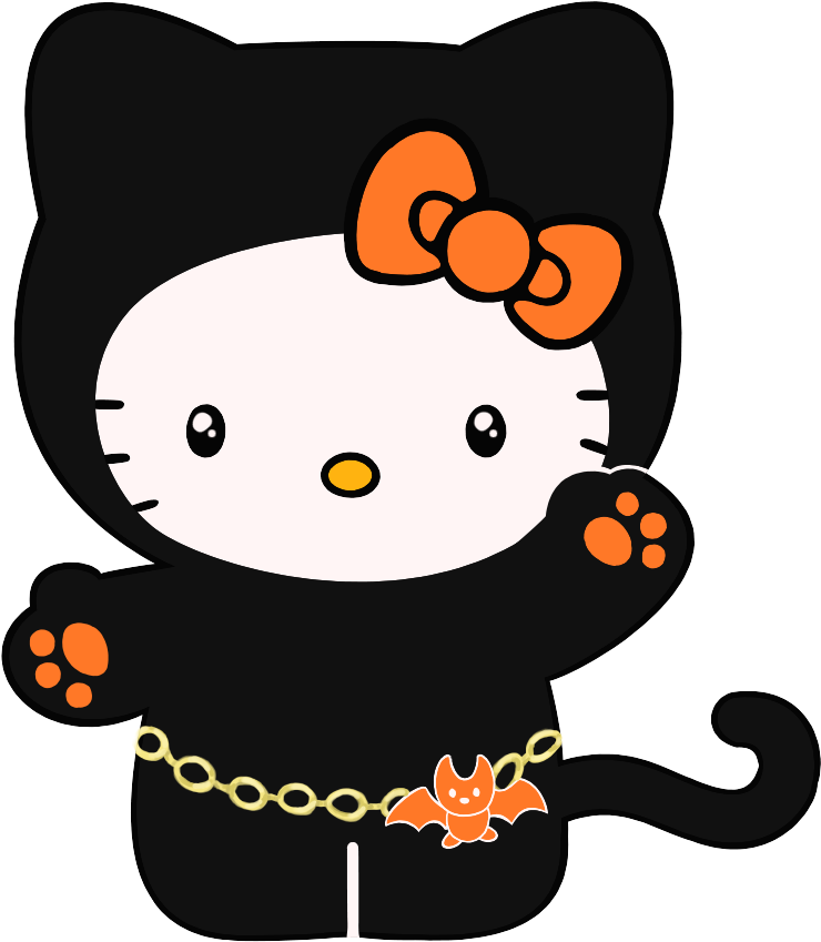 Hello Kitty Halloween Clip Art - Hello Kitty Halloween (800x900), Png Download