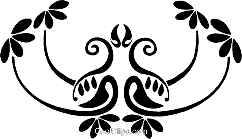 Desenho Floral Decorativo Livre De Direitos Vetores - Illustration (480x277), Png Download