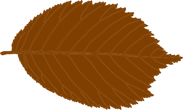 Brown Leaf Svg Clip Arts 600 X 361 Px (600x361), Png Download