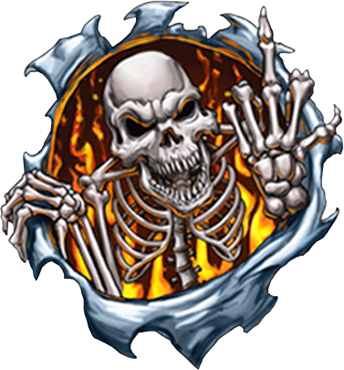Skeleton-129 - Sticker (377x405), Png Download