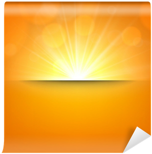 Blurry Orange Background With Lens Flare - Art (400x400), Png Download