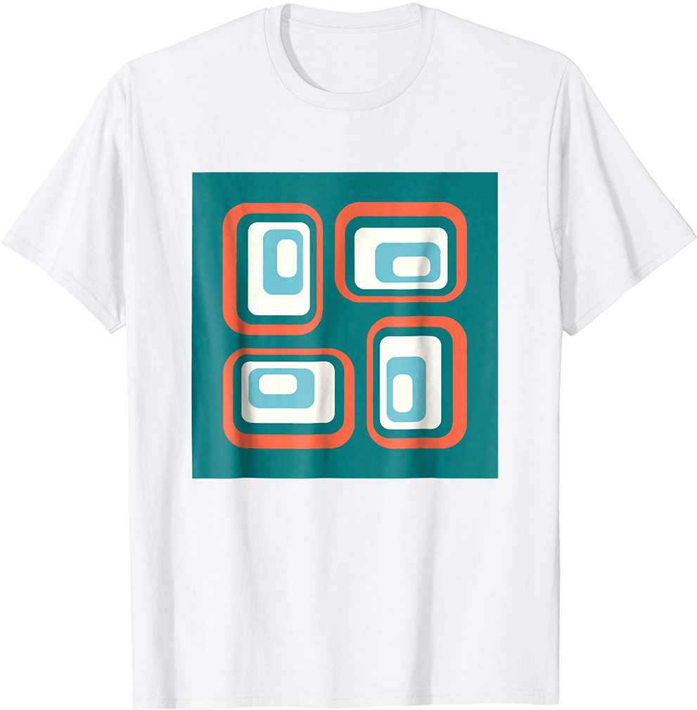 Mid Century Modern Rounded Rectangles T-shirt From - Medicine (1000x1016), Png Download