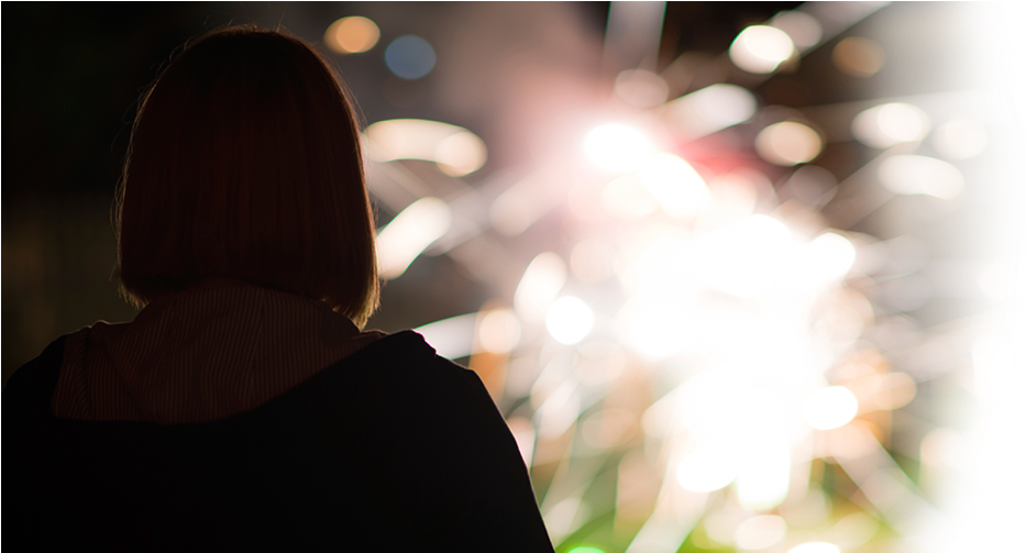 Fireworks - Christmas Tree (1588x502), Png Download