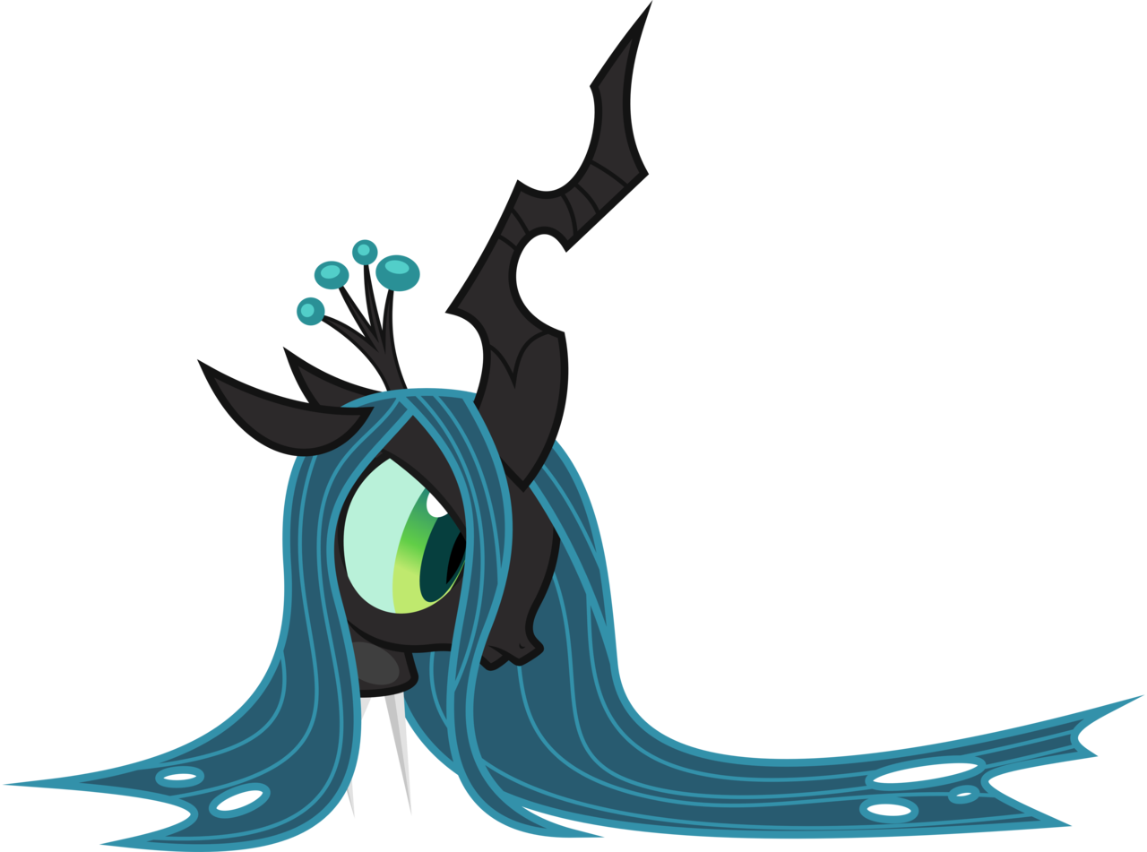 Absurd Res, Albumin Flask, Artist - Queen Chrysalis Wearing Clothes (1280x951), Png Download