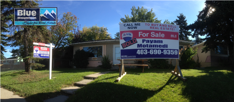 Residential Real Estate 4 X 8 Sign With Sold Sticker - Real Estate (800x451), Png Download