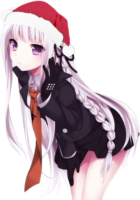 Santa Hat Png Tumblr Download - Danganronpa Dangan Ronpa Kyoko Kirigiri Kyouko Light (500x714), Png Download