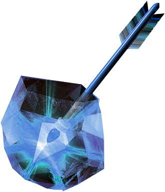 Ice Arrow - Fire Arrow Zelda (433x455), Png Download