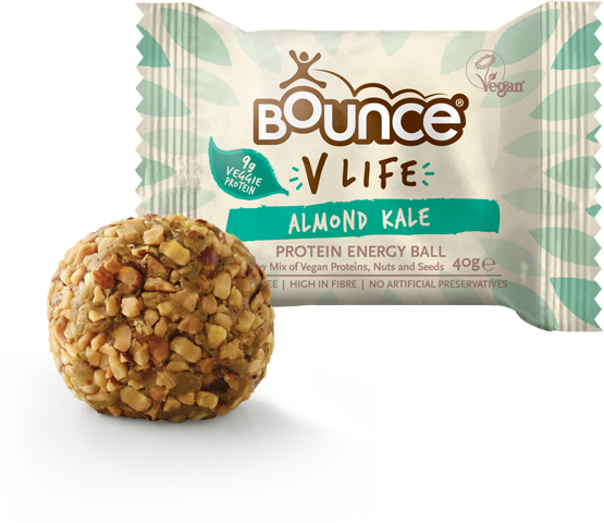 Bounce V Life Almond & Kale (555x480), Png Download