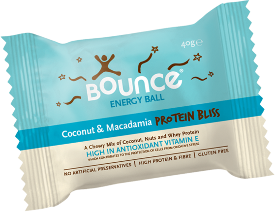 Bounce Balls - Bounce Coconut & Macadamia Protein Bliss Energy (559x433), Png Download