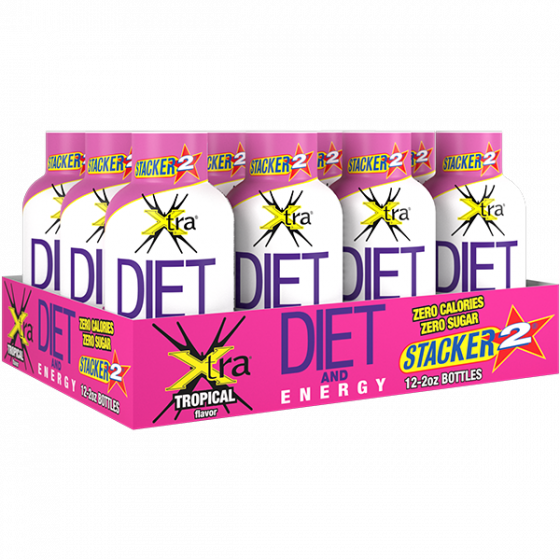 Xtra Diet & Energy Shots (2 Fl Oz, 12 Count) (560x560), Png Download