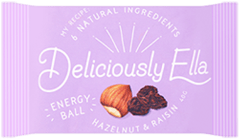 Deliciously Ella Energy Ball Hazelnut & Raisin 40g - Deliciously Ella Hazelnut And Raisin Energy Ball 40 (350x350), Png Download