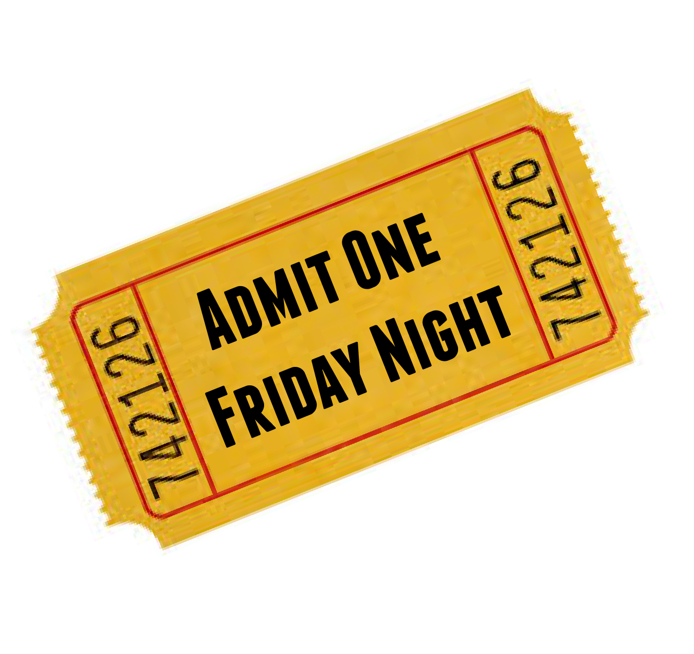 Friday Evening A‑la‑carte - Ticket (1355x1356), Png Download