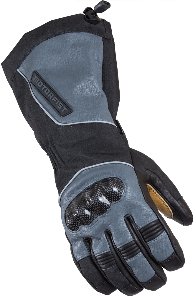 Motorfist Rekon Glove Gray - Leather (1000x1000), Png Download