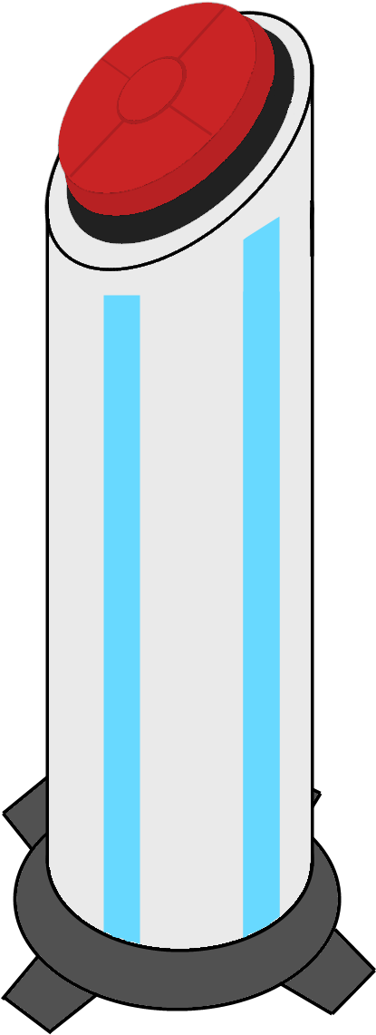 Aperture Science Small Button (600x1276), Png Download