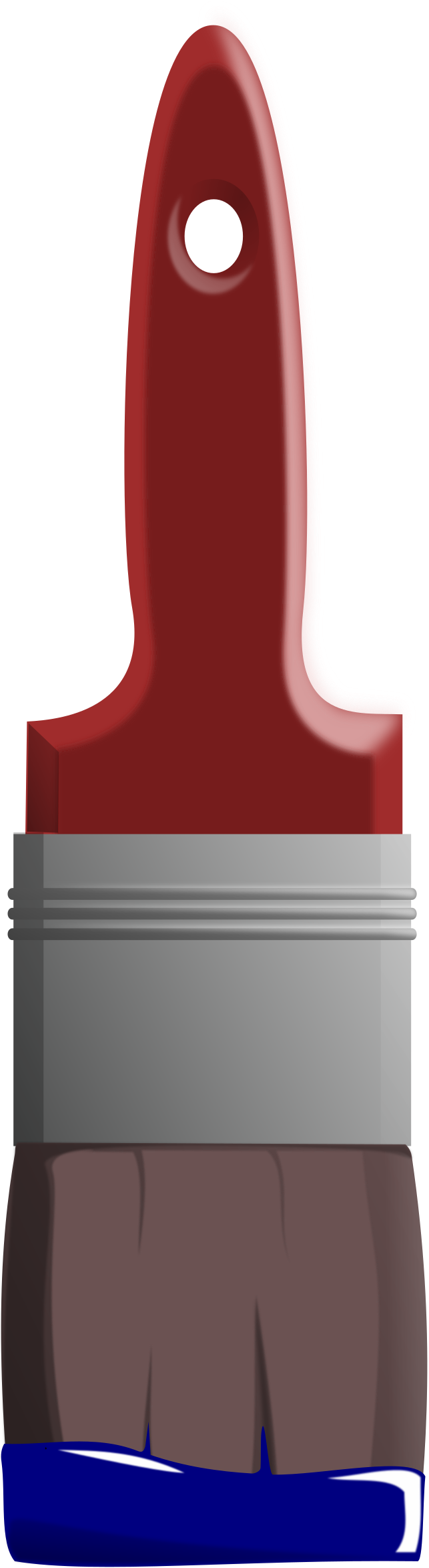 This Free Icons Png Design Of Paint Brush With Paint (749x2400), Png Download