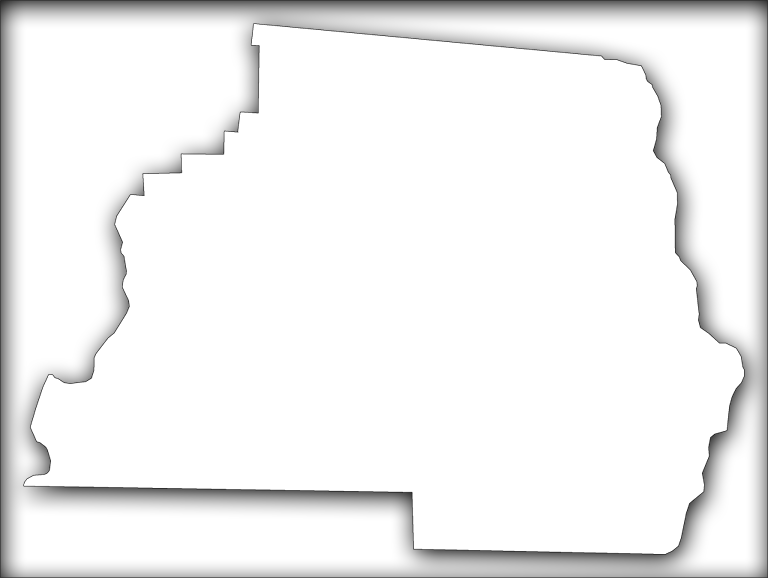 A Map Of Madison With An Outer Shadow Box Around The - Silhouette (768x578), Png Download