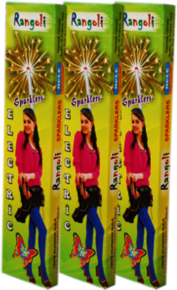7 Cm Electric Sparklers - Sparklers Crackers Box Png (600x600), Png Download