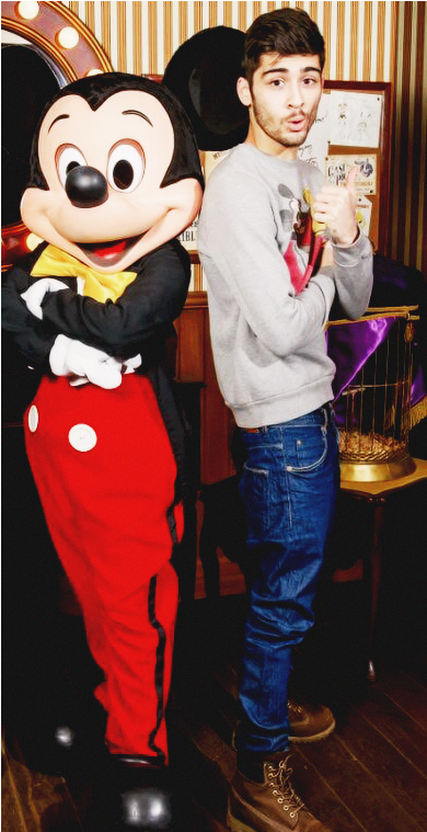 1k One Direction Zayn Malik 1d - Nina Dobrev In Disneyland (500x758), Png Download
