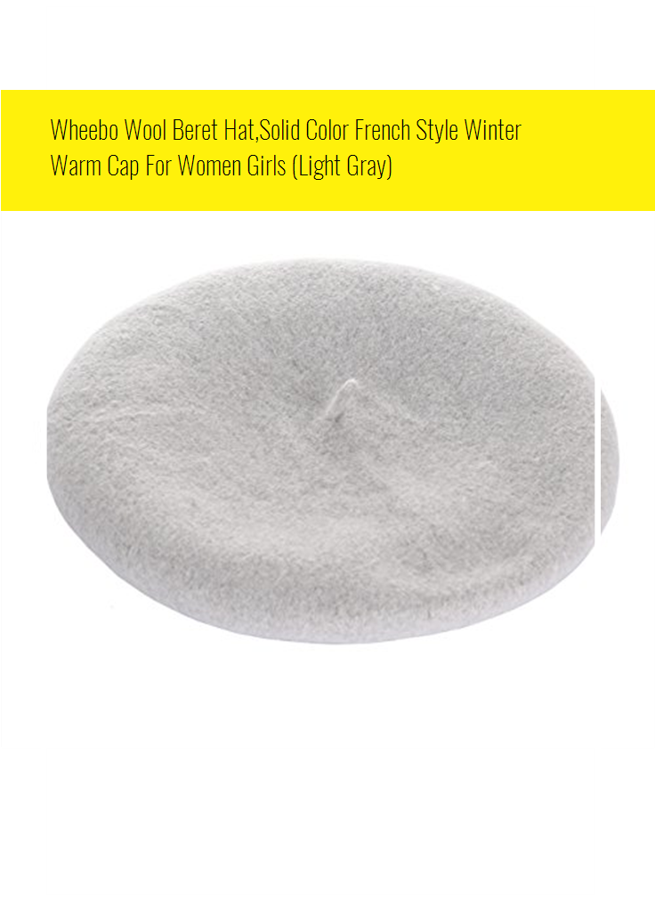 Wheebo Wool Beret Hat,solid Color French Style Winter - Eye Shadow (735x1100), Png Download