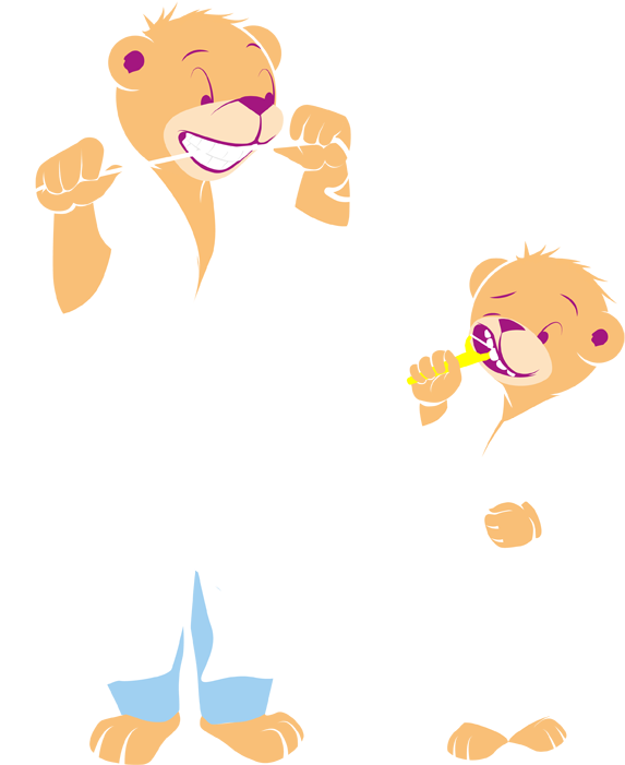Dental Flossing Toothbeary Richmond - Cartoon (800x760), Png Download