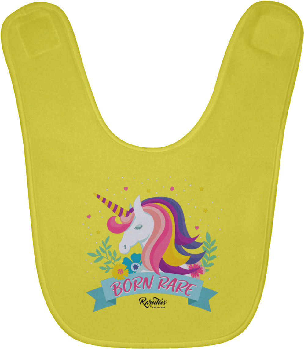 Unicorn Born Rare Baby Bib - Unicorn (1155x1155), Png Download