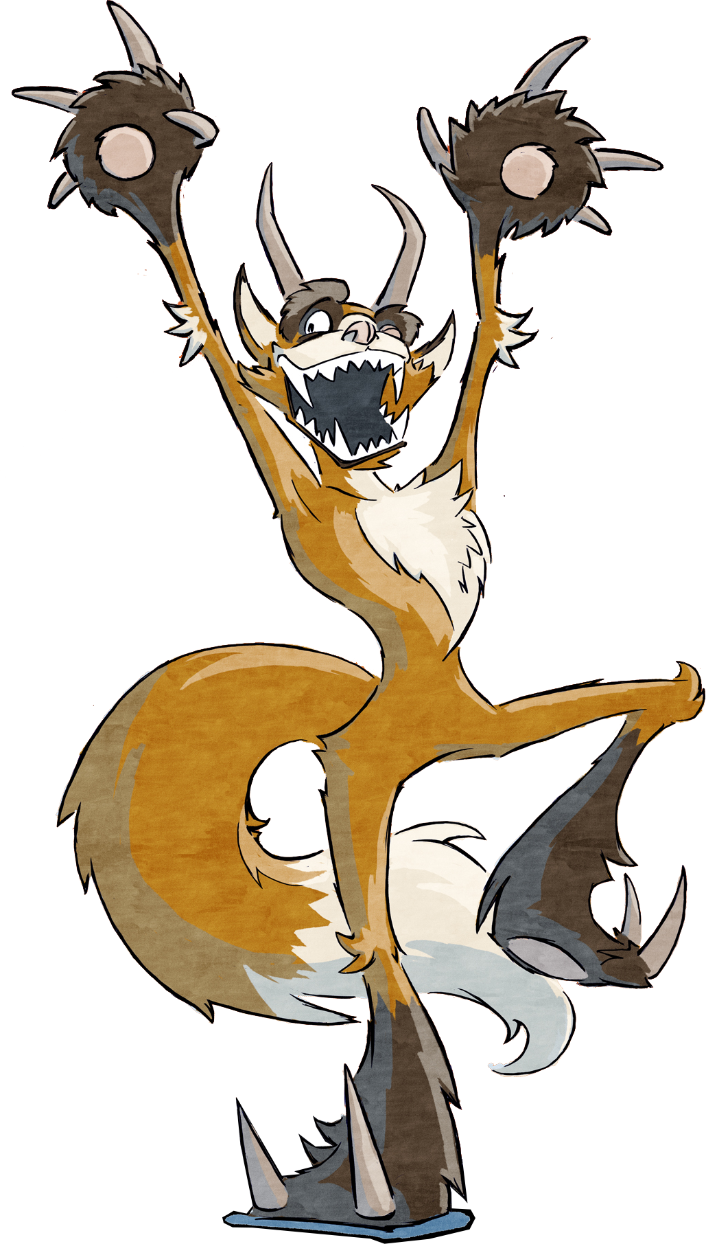 Dancebeast - Cartoon (1029x1811), Png Download