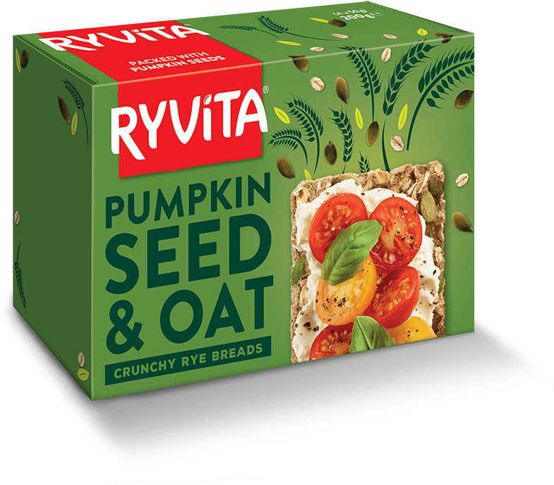 Pumpkin Seed & Oat Crunchy Rye Breads - Convenience Food (1000x775), Png Download